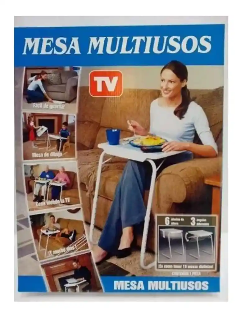 Mesa Table Mate Ii Tv Ajustable Multiusos Portátil Plegable