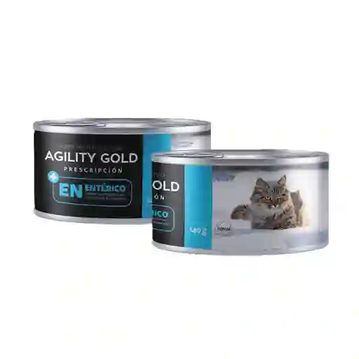 Agility Gold Enterico Para Gatos Con Sensibilidad Digestiva Lata 140 G