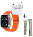 Combo Hr5 Ultra 3 Reloj Inteligente + Audífonos Inalámbricos