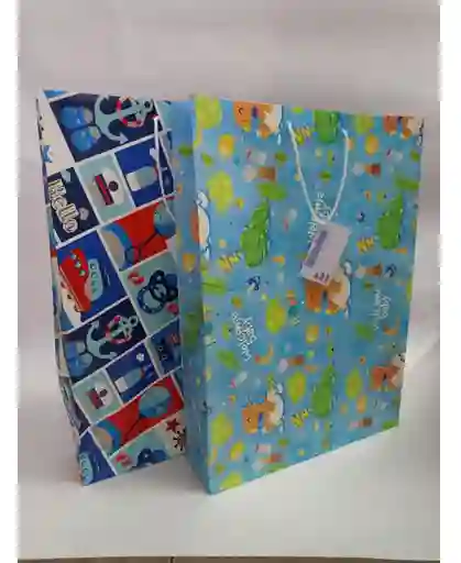 Bolsa Regalo Bebe Niño Grande 38x26x6cm