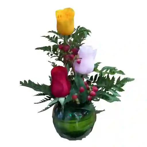 Arreglo Floral De Rosas Minimalistas