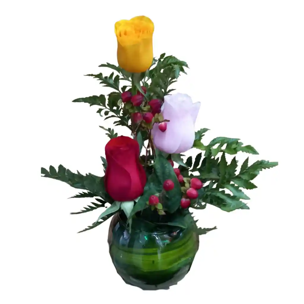 Arreglo Floral De Rosas Minimalistas