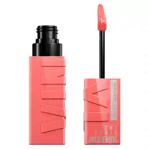 Labial Maybelline Superstay Vinyl Ink Tono 100 Charmed 4.2ml