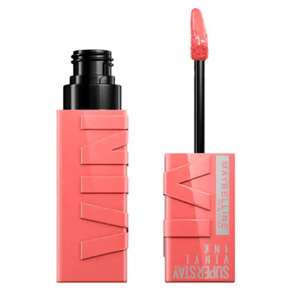 Labial Maybelline Superstay Vinyl Ink Tono 100 Charmed 4.2ml