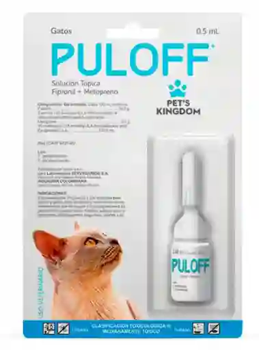 Puloff Pipeta Antipulgas Gatos X 0.5 Ml