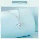 Collar Dije Avión Para Hombre O Mujer Fabricado En Plata 925