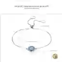 Pulsera Manilla Para Mujer Ajustable Dije Ojo Turco Amuleto En Plata 925
