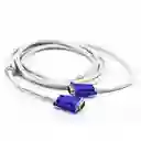 Cable Vga A Vga De 1 Metro Grueso Blanco