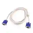 Cable Vga A Vga De 1 Metro Grueso Blanco