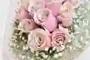 Bouquet De 12 Rosas Rosadas