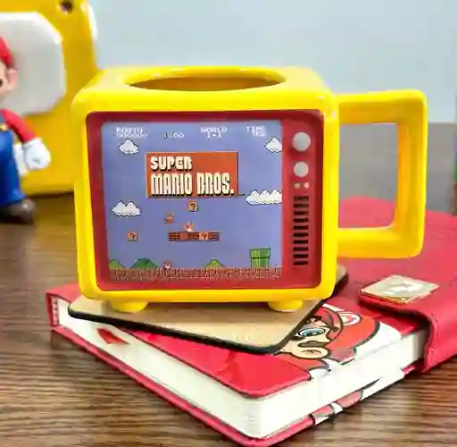 Mug Pocillo 3d Divertido Mario Bros