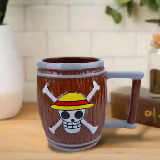 Mug Pocillo Barril Luffy One Piece