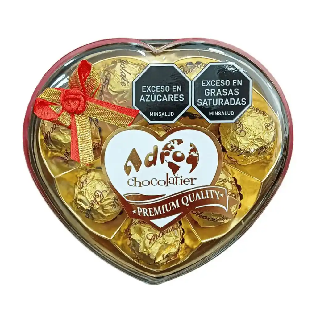 Chocolates Nacionales En Corazón X8