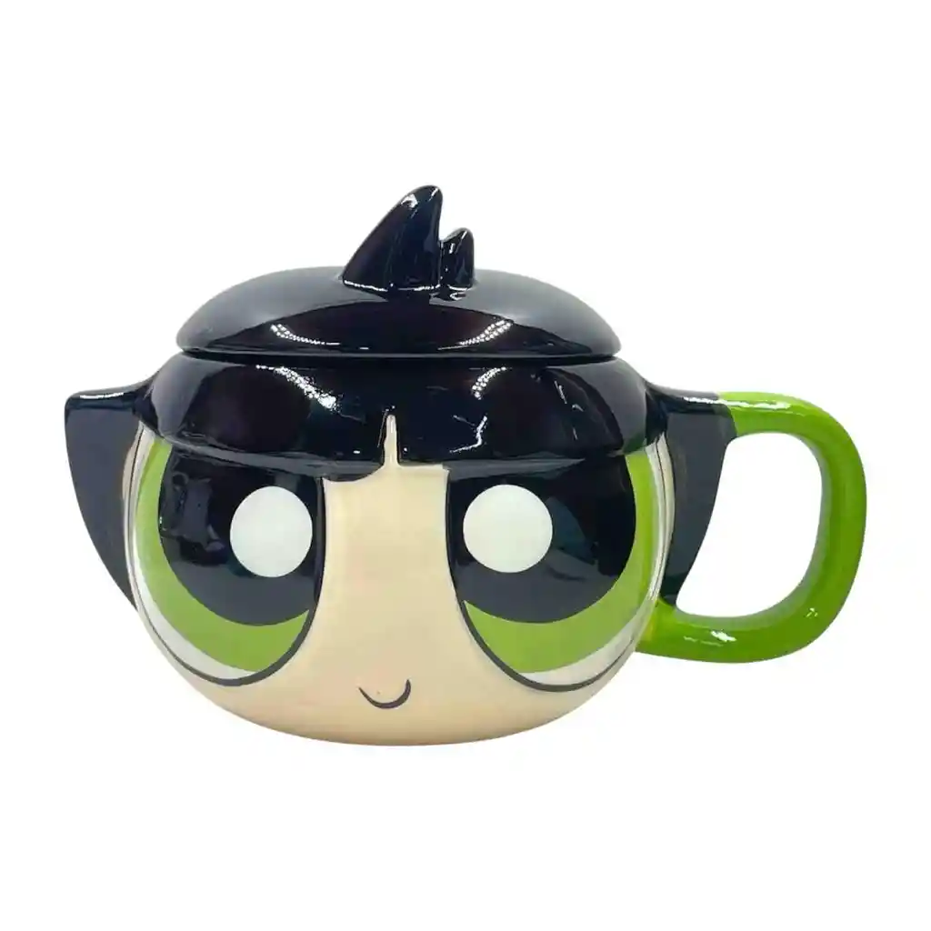 Mug Pocillo Chicas Superpoderosas Con Tapa Bellota