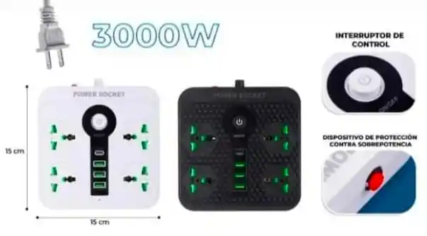 Multitoma 4 Salidas 3000 W