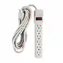 Regleta De 6 Puestos Con Extencion De 3m De Largo