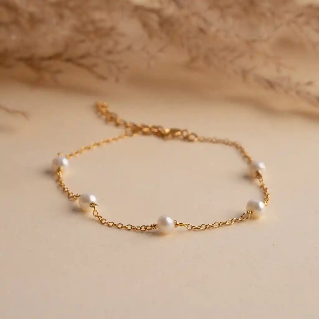 Pulsera Encanto De Perlas