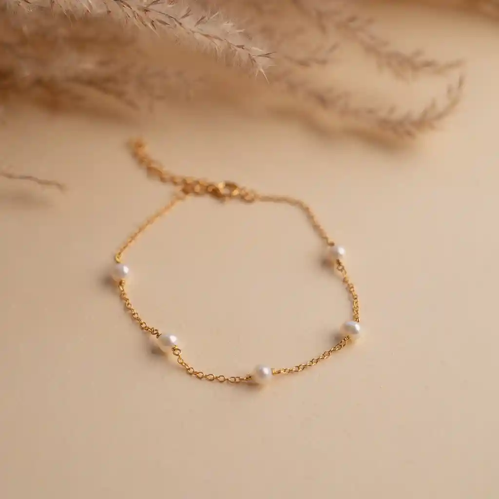 Pulsera Encanto De Perlas