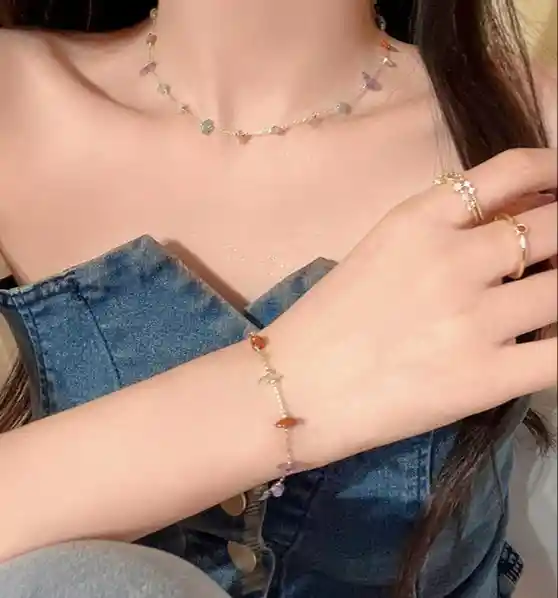 Collar Circulo De Energía + Pulsera
