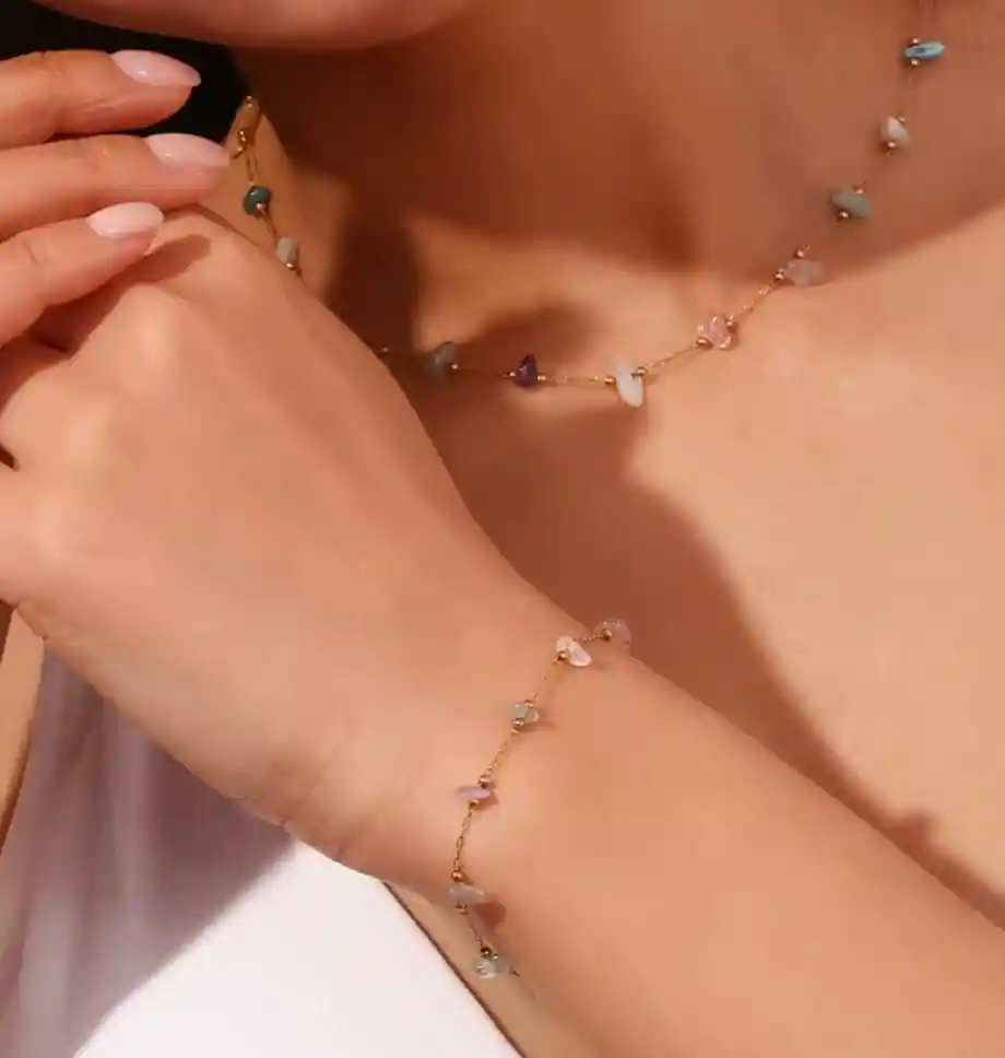 Collar Circulo De Energía + Pulsera