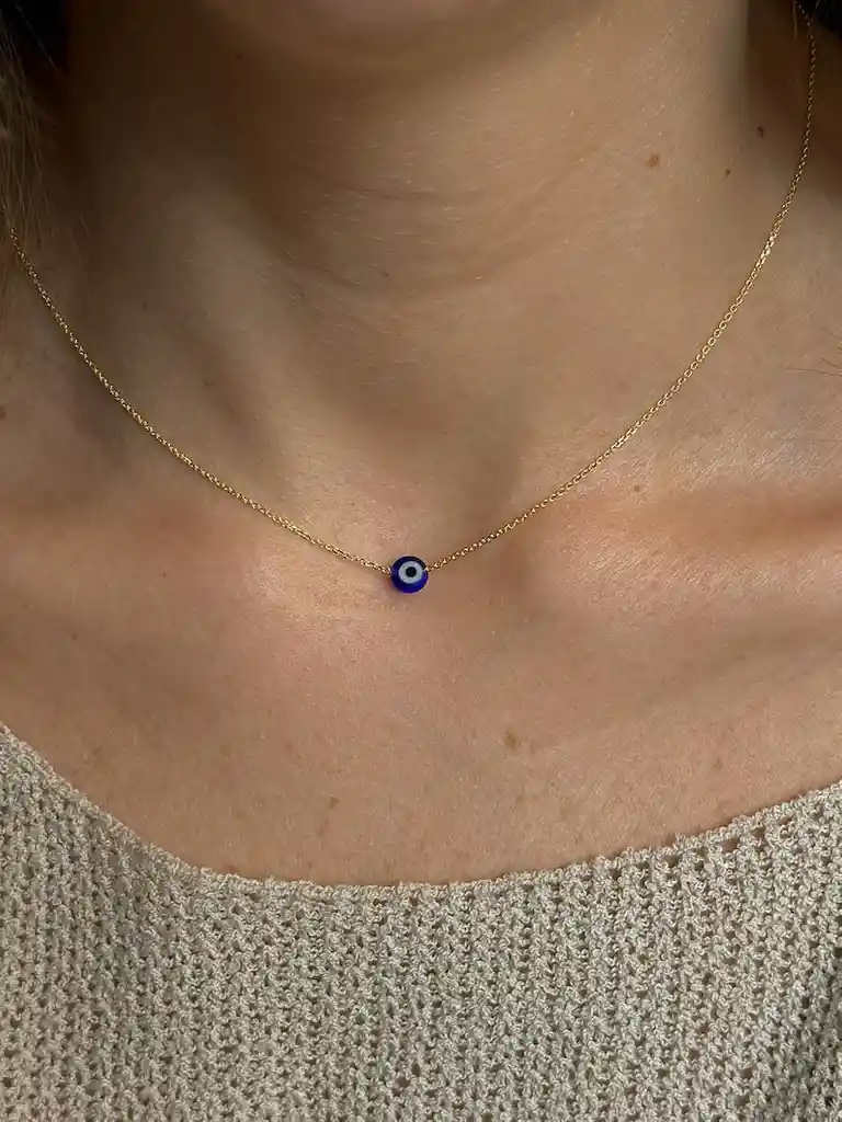 Collar Ojo Silente Azul