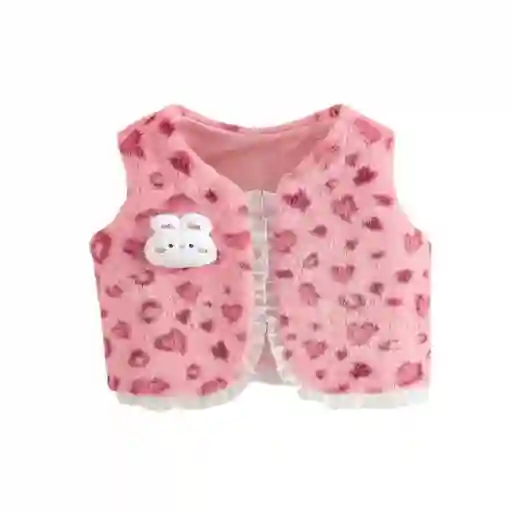 Chaleco Rosa Con Conejito Talla 2-3 Años