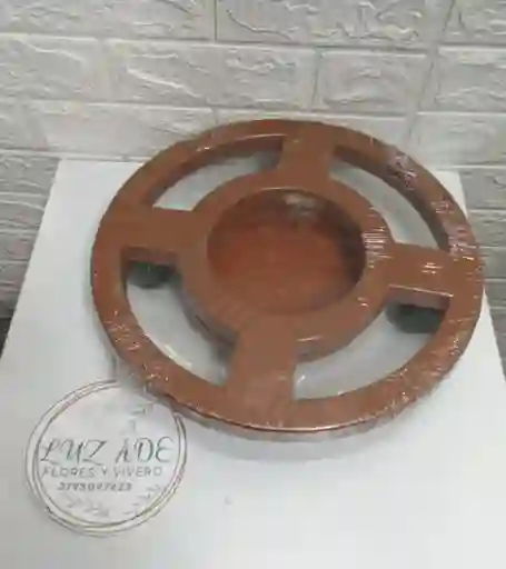 Base Para Matera Con Plato Grande Medida 34x34