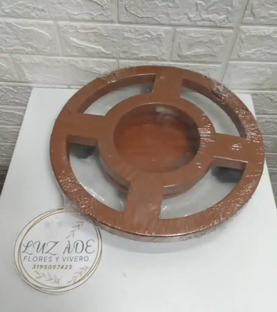 Base Para Matera Con Plato Grande Medida 34x34