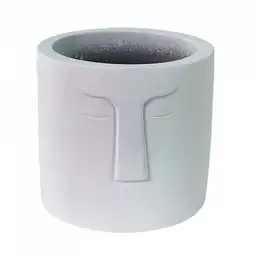 Matera Concepts Cara Monocromia 10x9x10cm Blanco Cemento