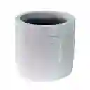 Matera Concepts Cara Monocromia 10x9x10cm Blanco Cemento