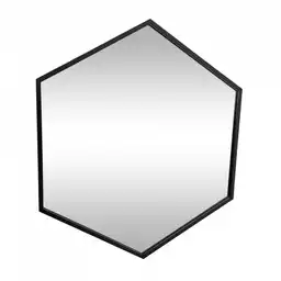 Espejo Concepts Exágono Monocromia 70x60cm Negro