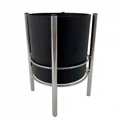 Matera Concepts Base 16x20x16cm Blanco Negro Hierro