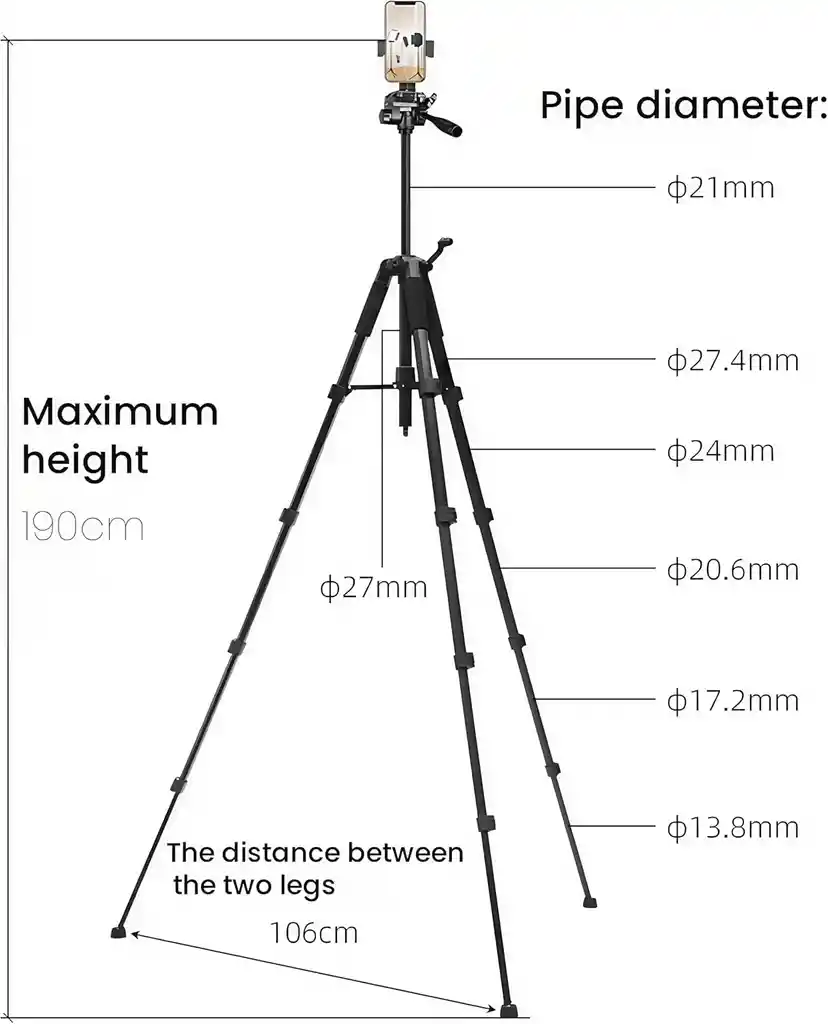Tripode Proyector Gran Altura Angulo 360 Soporte Celular