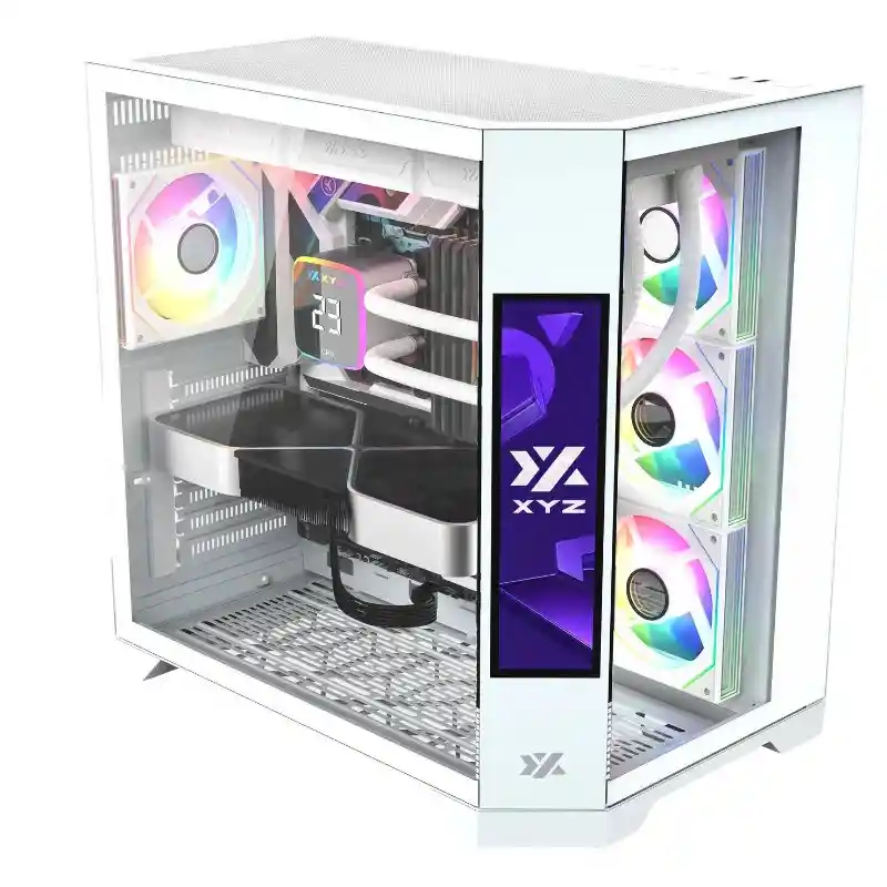 Chasis Xyz Neutron Blanca 4 Fan Rgb 120mm