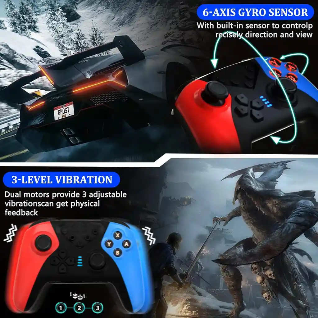 Control Para Switch Pro Controller Inalambrico Vibracion