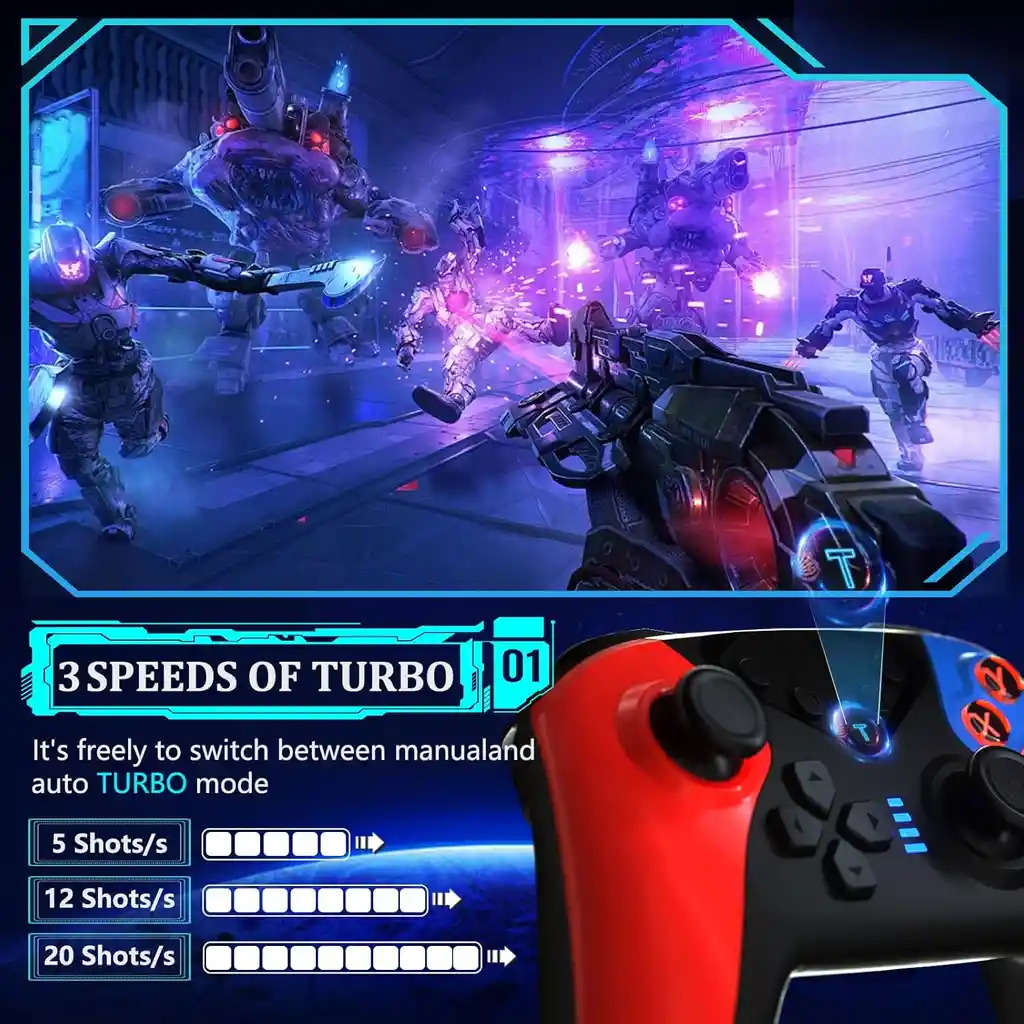 Control Para Switch Pro Controller Inalambrico Vibracion