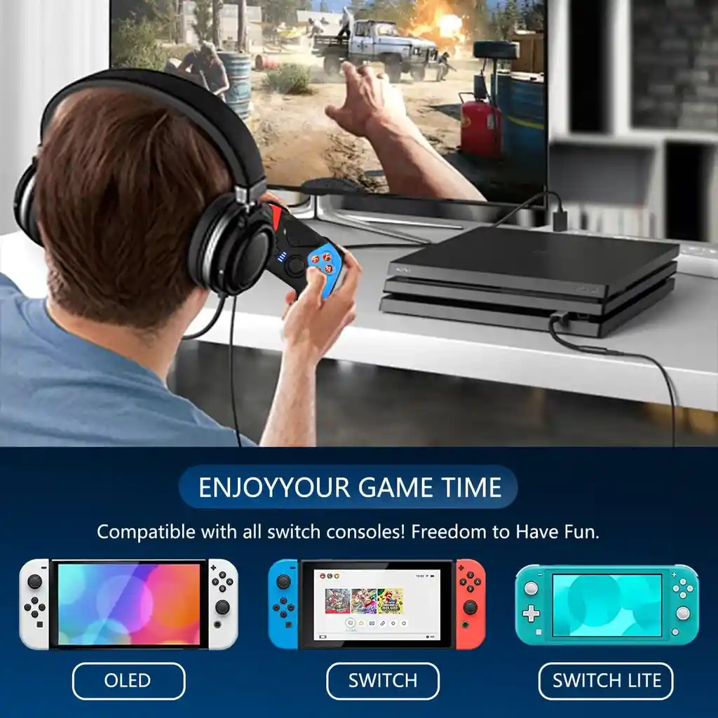 Control Para Switch Pro Controller Inalambrico Vibracion