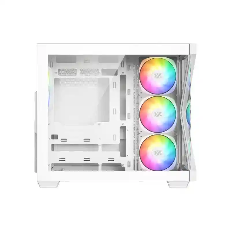 Chasis Xyz Qubex Blanca 4 Fan Argb 120mm