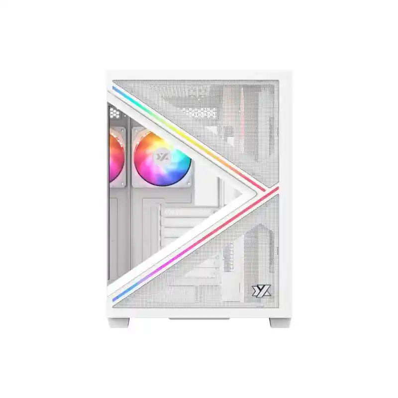 Chasis Xyz Qubex Blanca 4 Fan Argb 120mm