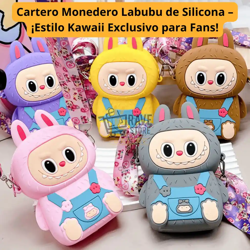 Monedero Para Niños Practico Diseño Labubu Student