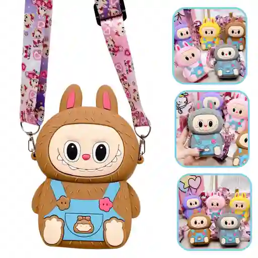 Monedero Para Niños Practico Diseño Labubu Student