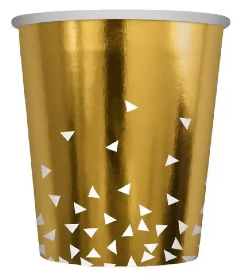 Vasos X 8 Dorado