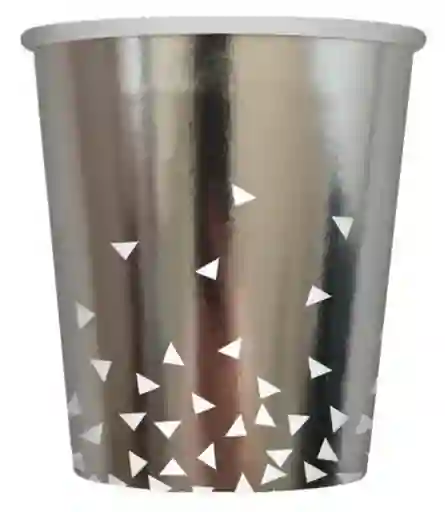 Vasos X8 Plateado
