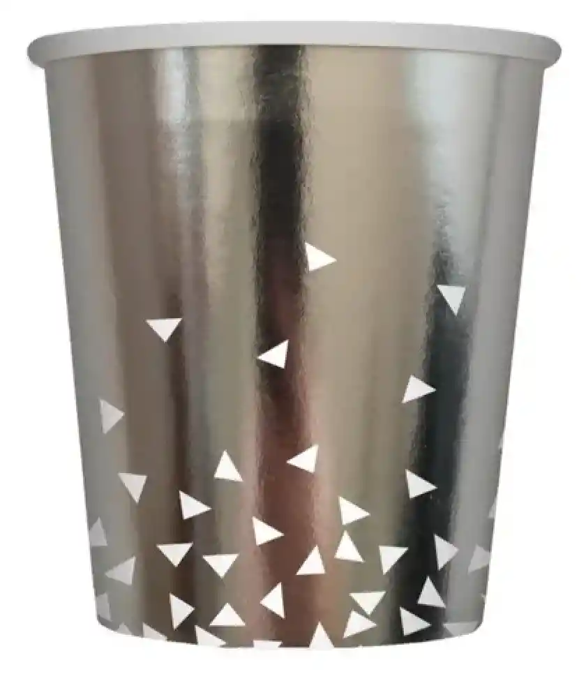 Vasos X8 Plateado