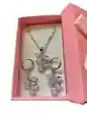 Collar Y Aretes Plata Ley 925 Circonitas En Caja