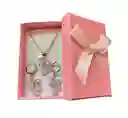 Collar Y Aretes Plata Ley 925 Circonitas En Caja