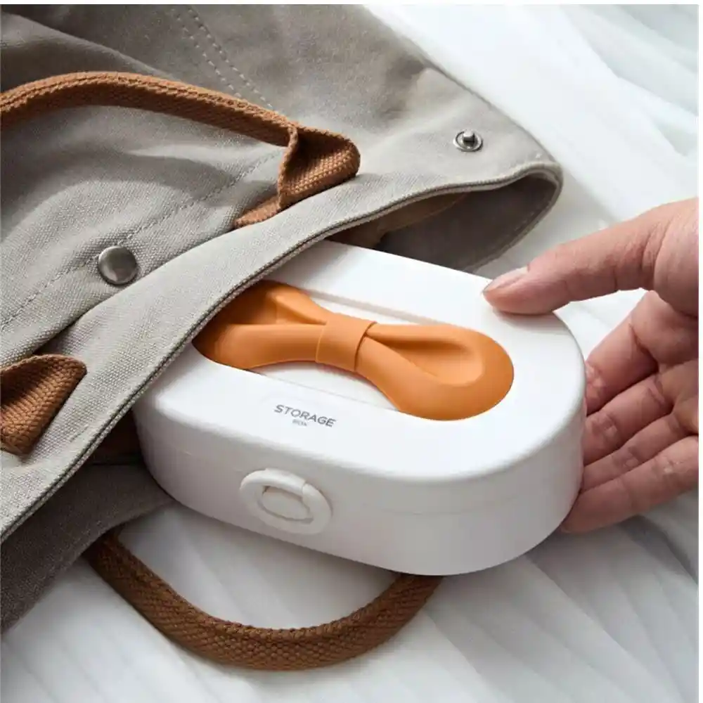 Mini Joyero De Lujo Organizador De Joyas Moño Con Espejo