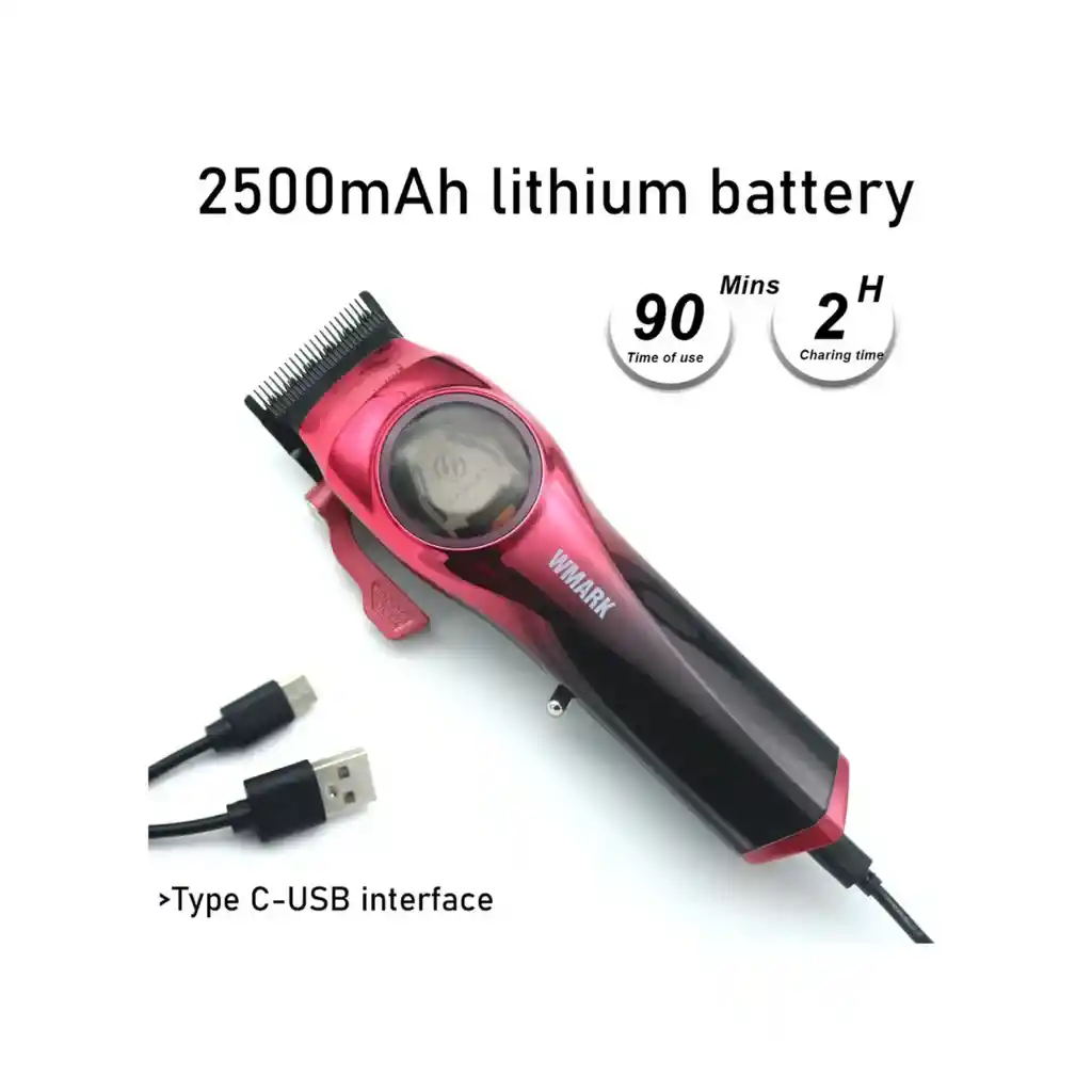 Kit Maquina Profesional Wmark Ng-9009rojo