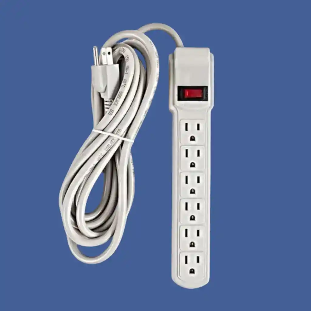 Regleta Eléctrica 6 Tomas Con Cable De 3 m
