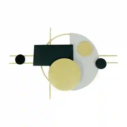 Placa Deco Concepts Monocromia 76x51cm Multicolor Hierro